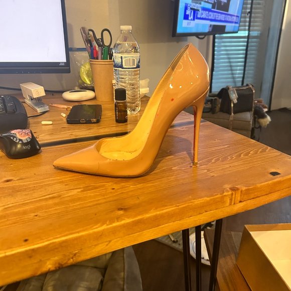 Christian Louboutin So Kate 120 Patent Nude 39.5 - Picture 7 of 7